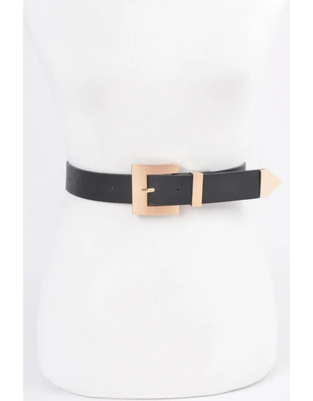 Classic Big Buckle Belt