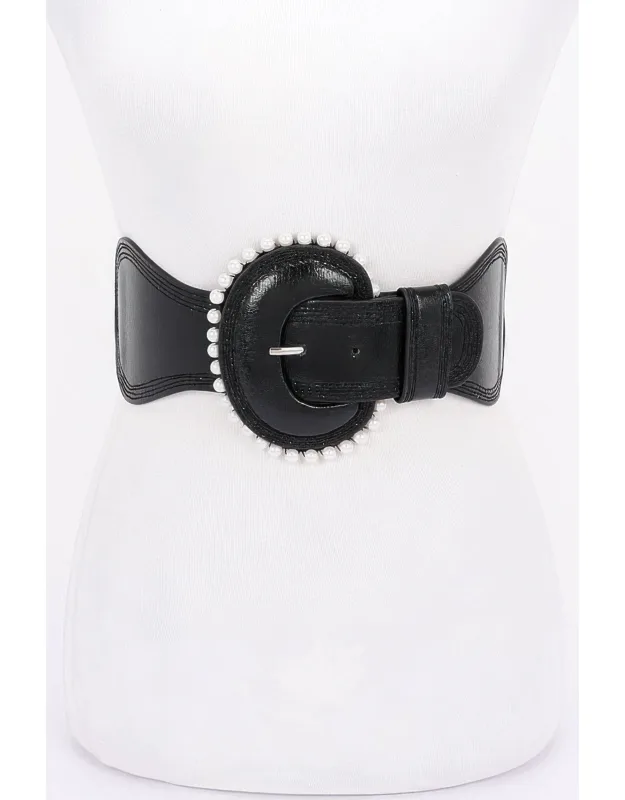 Pearl Metallic Elastic Belt