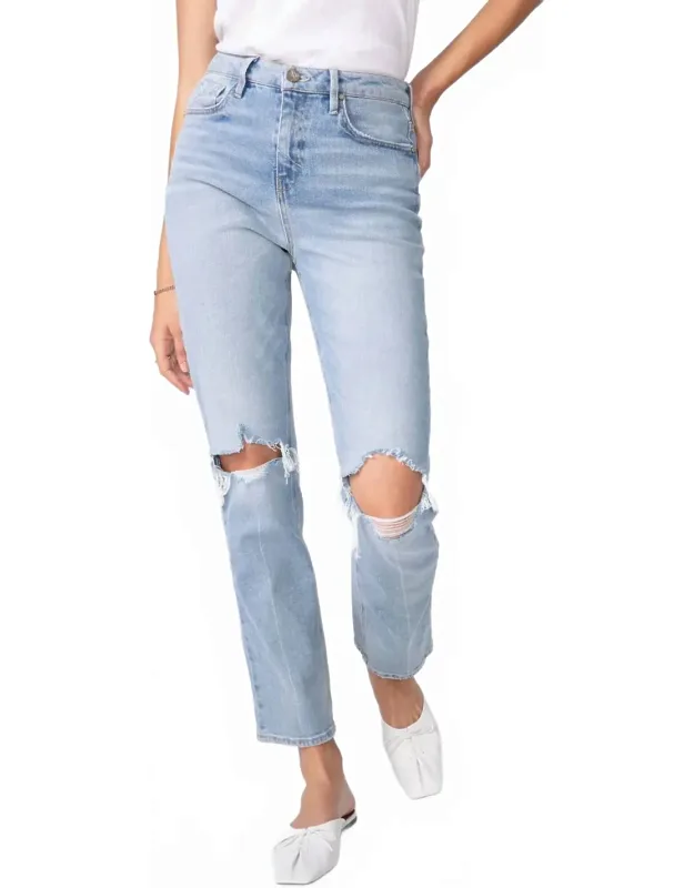High Rise Straight Jeans