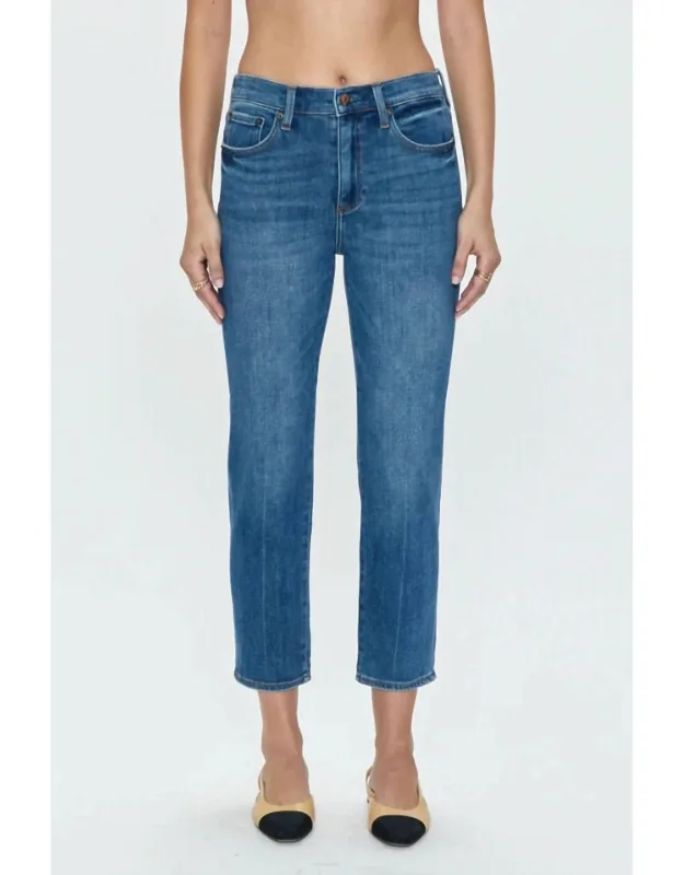Monroe High Rise Cigarette Crop Jeans