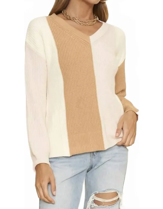 Colorblock Knit Sweater