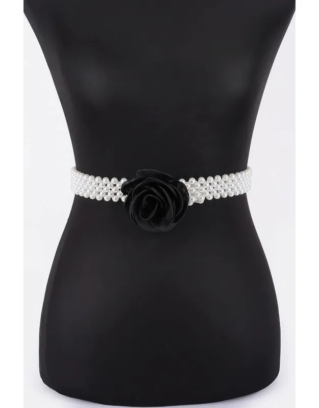 Flower Stretch Pearl Belt