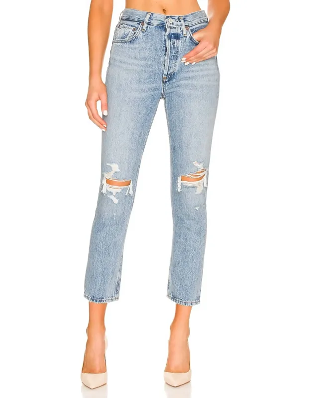 Riley High Rise Straight Leg Jeans