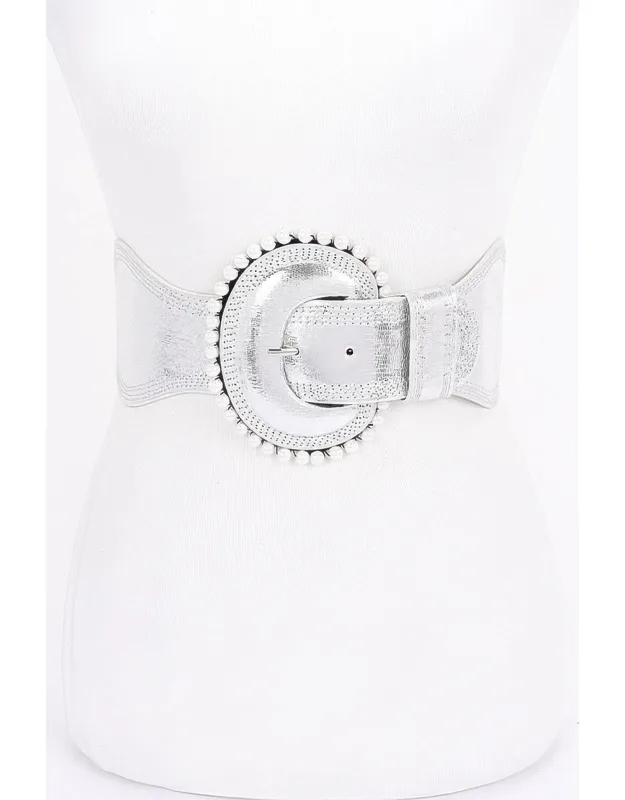Pearl Metallic Elastic Belt