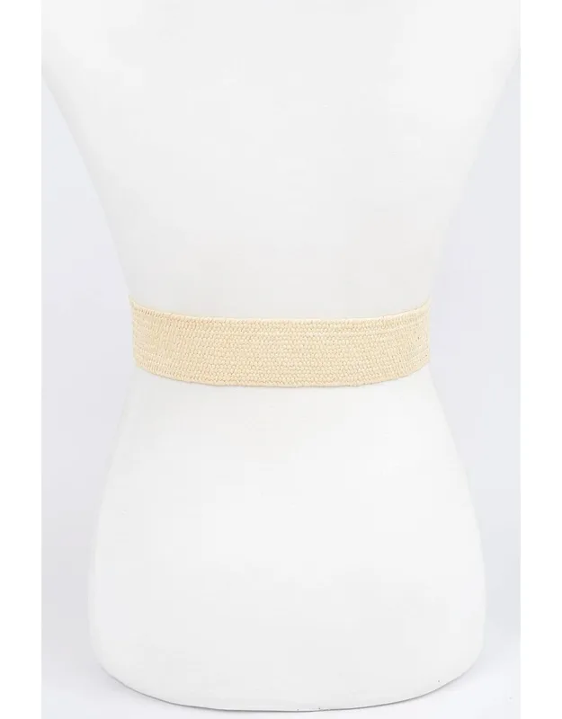 Square Buckle Stretch Belt