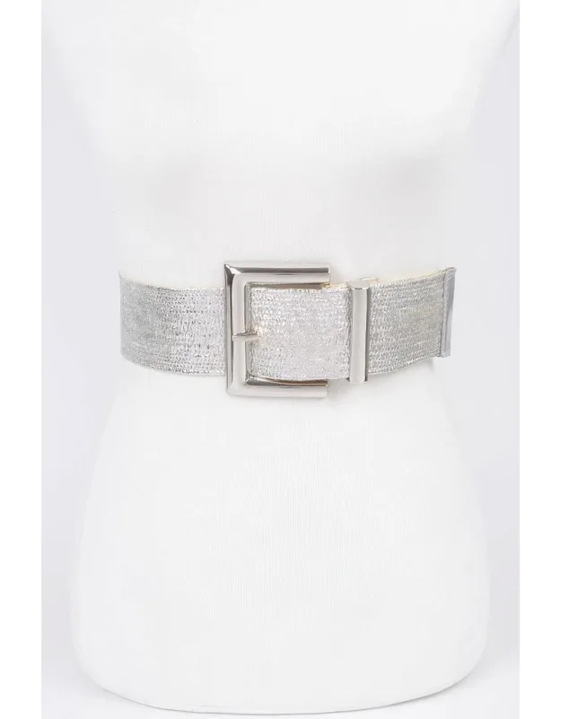 Clear Pvc Metal Buckle Belt