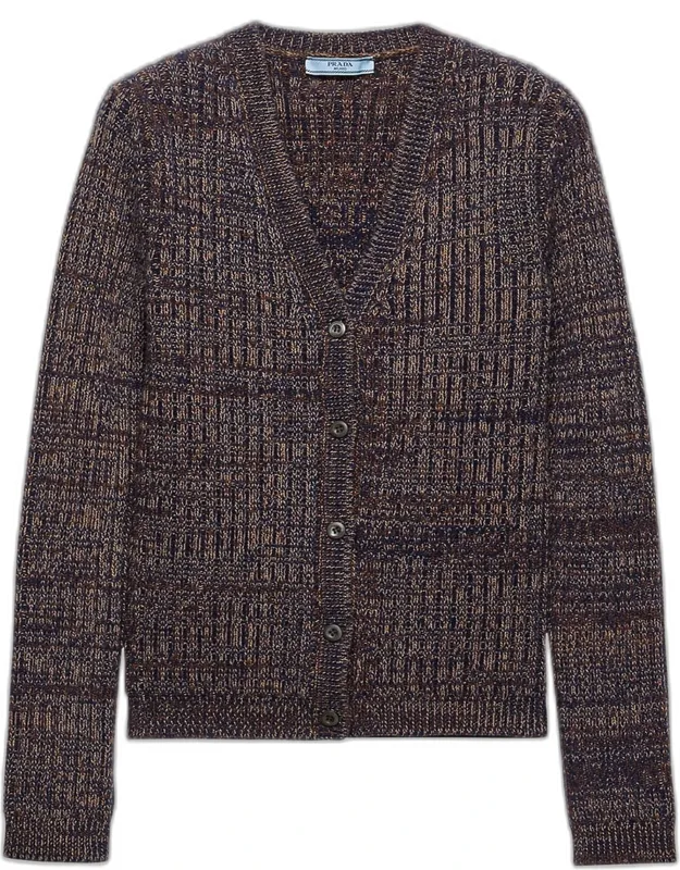 Cashmere-wool V-neck Cardigan