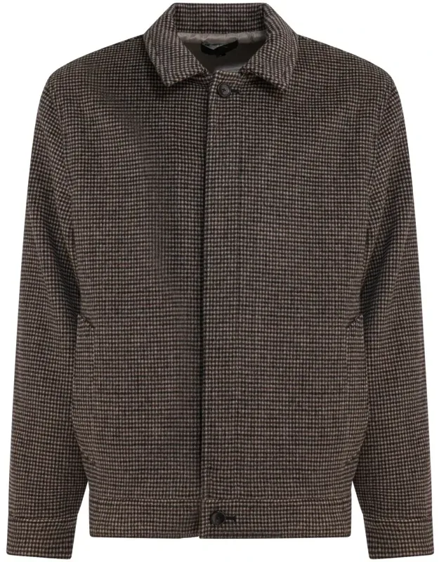 Houndstooth Overshirt Jacket