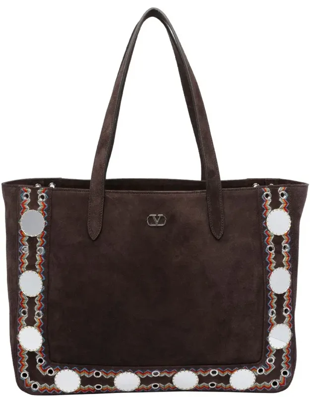 Tote Bag With 2 Shoulder Straps And Inner Removable Zipped Pochette