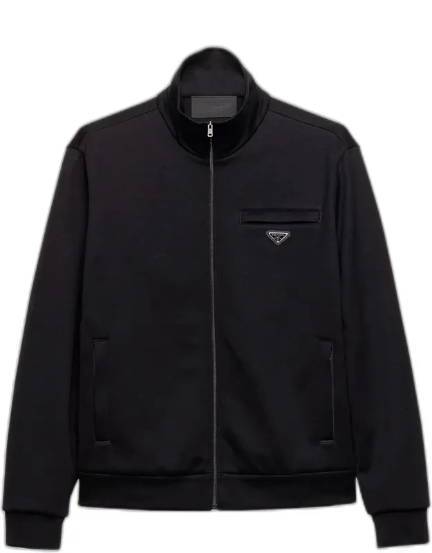 Technical Cotton Full-zip Jacket