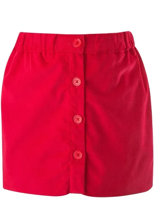 Button-front Skirt
