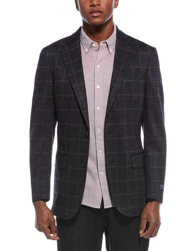Classic Knit Wool-blend Blazer