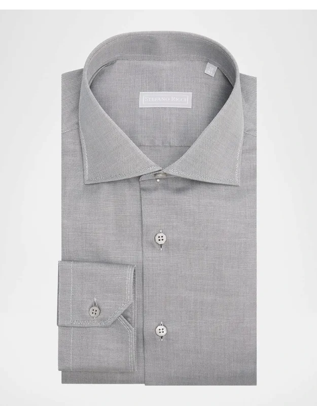 Oxford Cotton Spread Collar Dress Shirt
