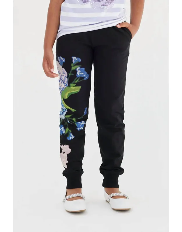 Hydrangea Printed Joggers