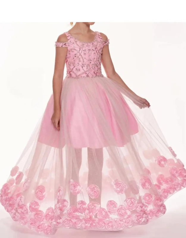 3d Glitter Tulle Dress