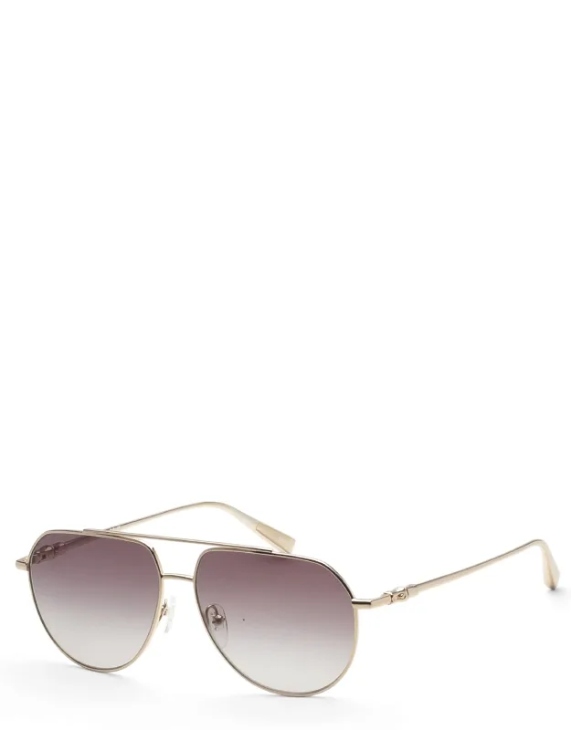 57mm Gold Sunglasses