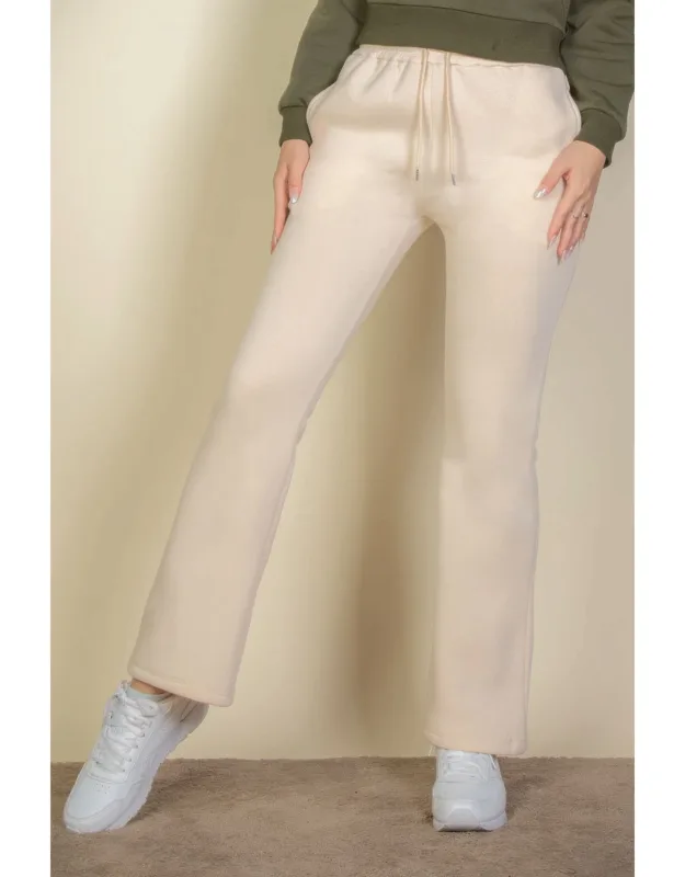 Drawstring Waist Slant Pocket Sweatpants