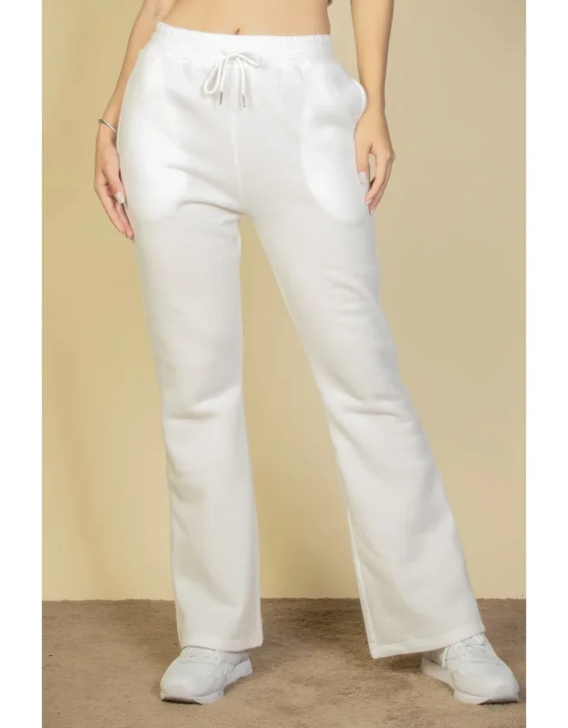 Drawstring Waist Slant Pocket Sweatpants