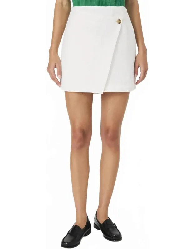 Linen Overlap Skirt