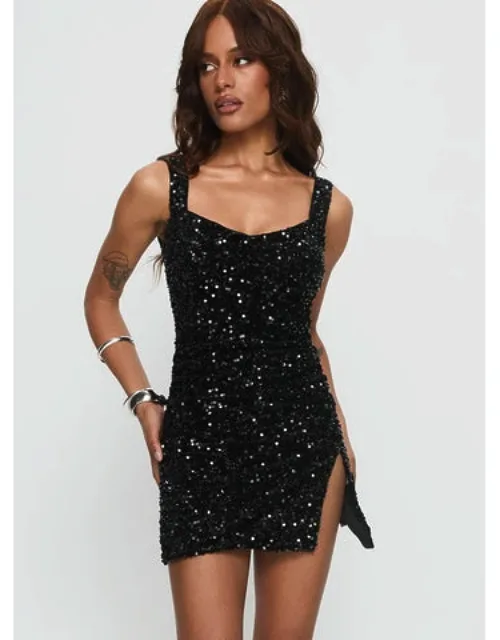 Centerfold Sequin Mini Dress