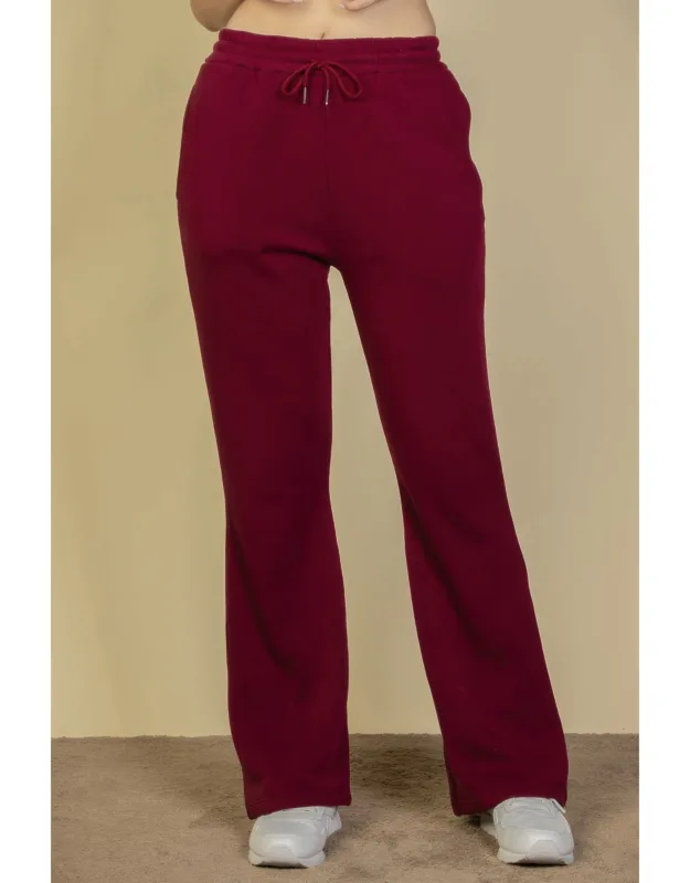 Drawstring Waist Slant Pocket Sweatpants