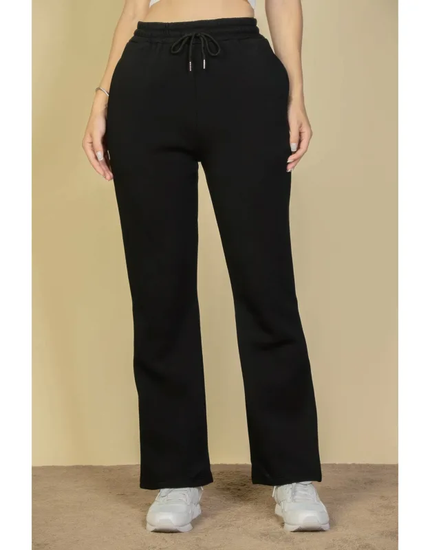 Drawstring Waist Slant Pocket Sweatpants