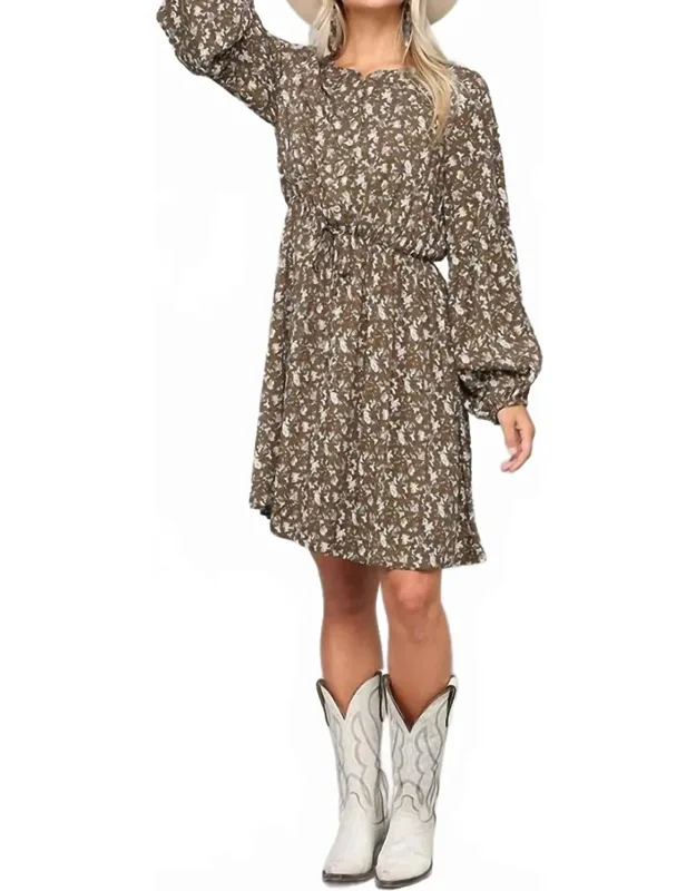 Ditsy Floral Button Down Dress