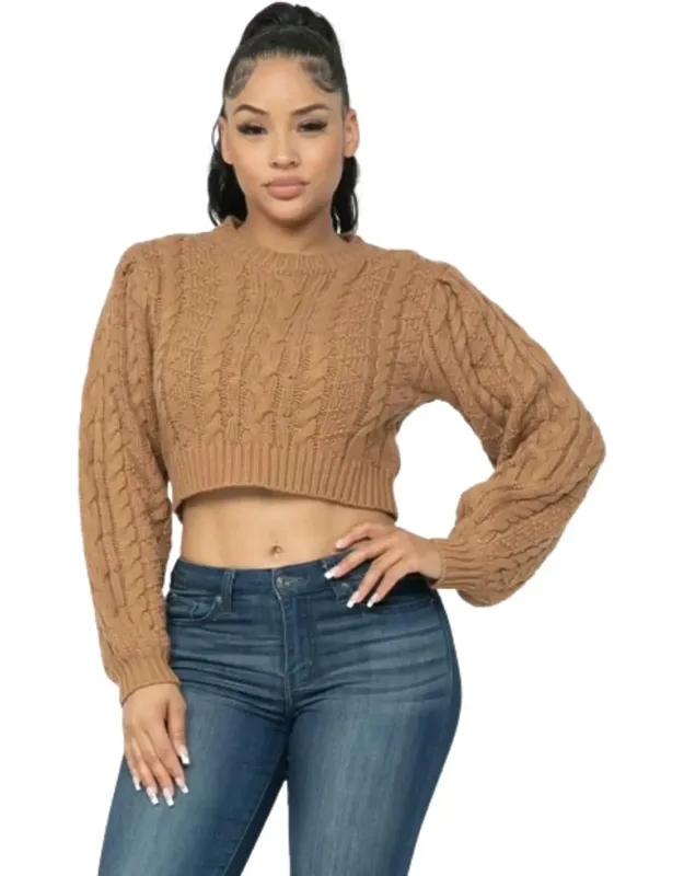 Cable Pullover Top