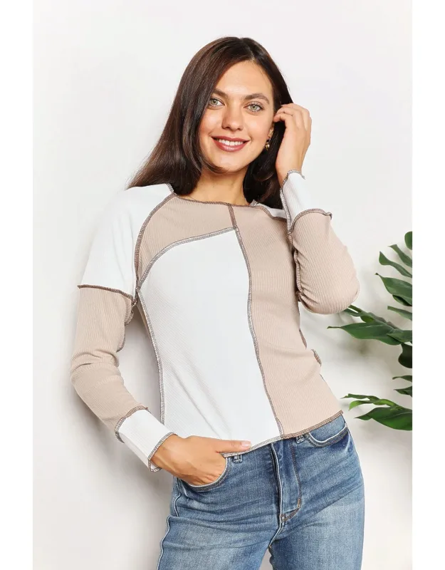 Exposed Seam Top