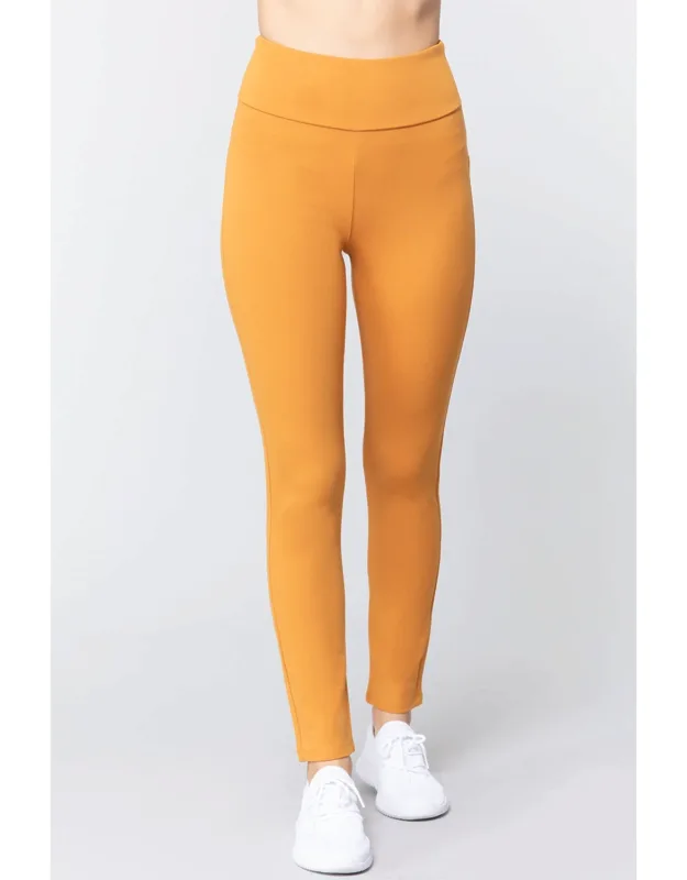 Waist Band Long Ponte Pants