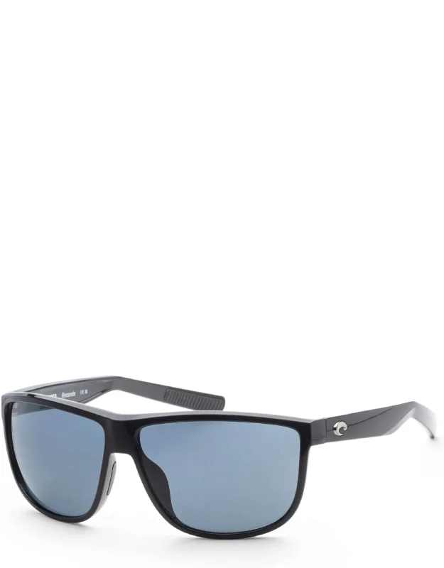 61mm Shiny Black Sunglasses