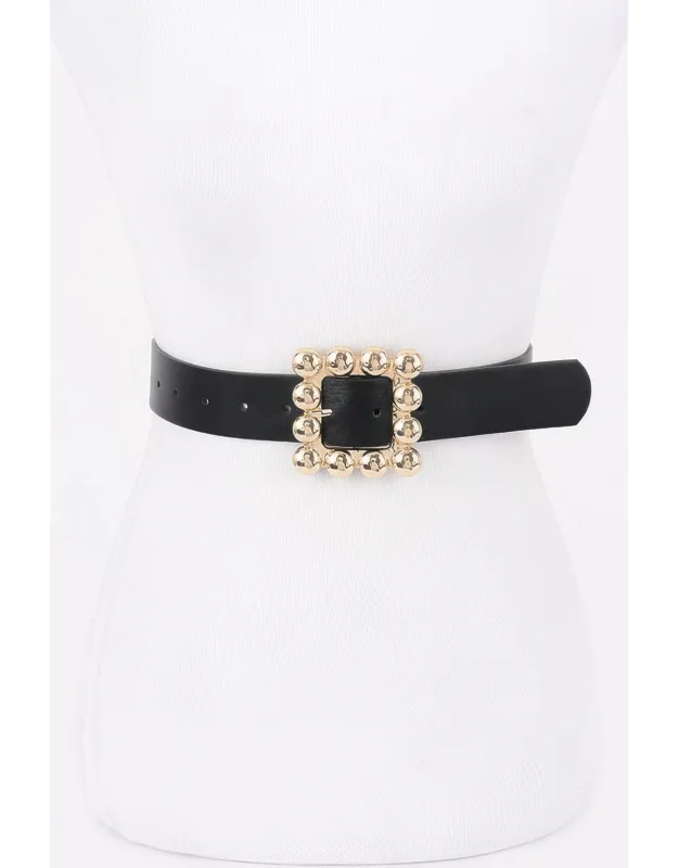 Metal Square Buckle Belt