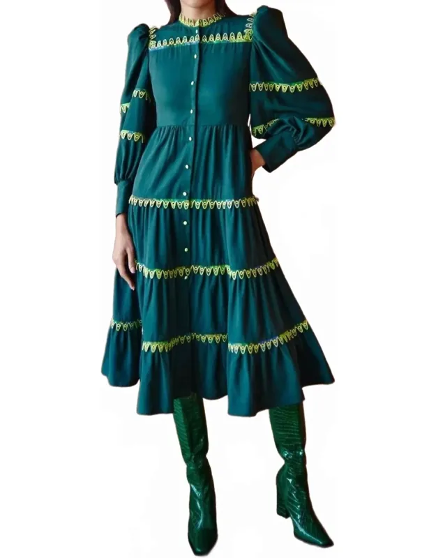 Hasu Tiered Midi Dress