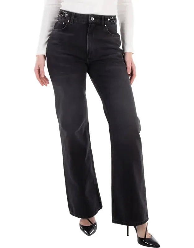 High-waist Straight Leg Pants