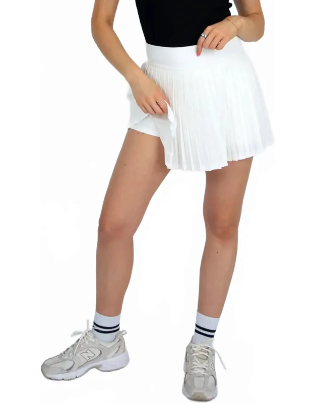 Pleated Mini Skirt