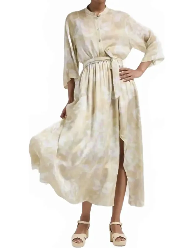 The Secret Lily Print Viscose Satin Skirt