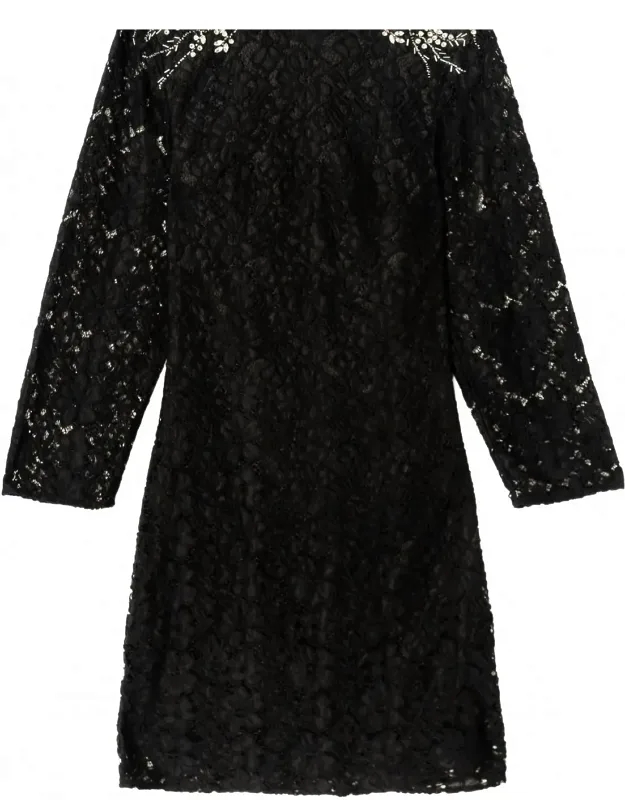 Diamante Work Lace Dress