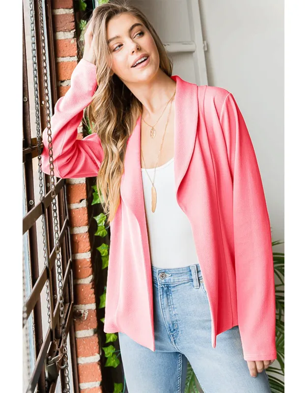 Open Front Long Sleeve Blazer