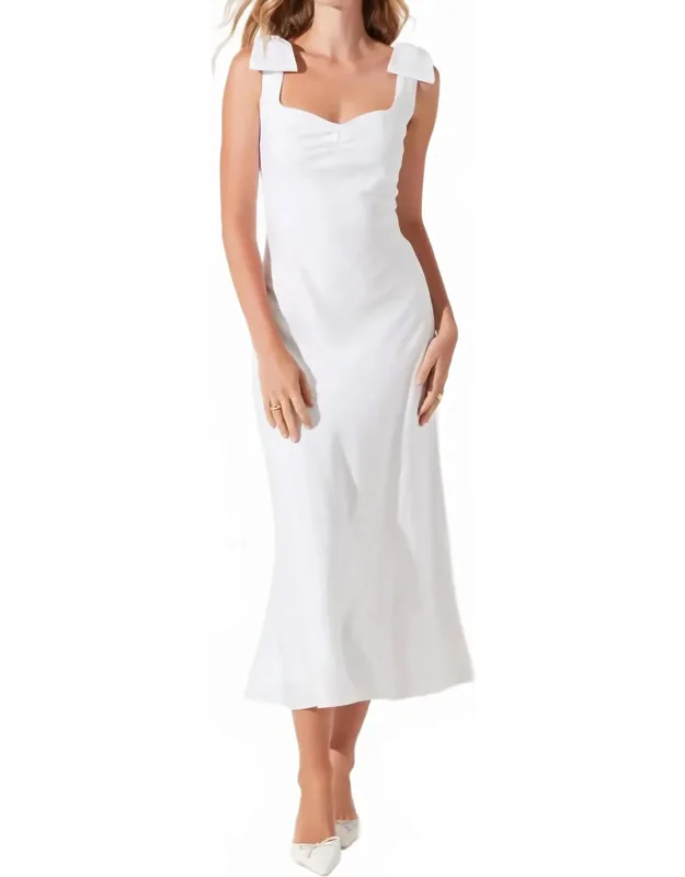 Bow Detail Midi Dress