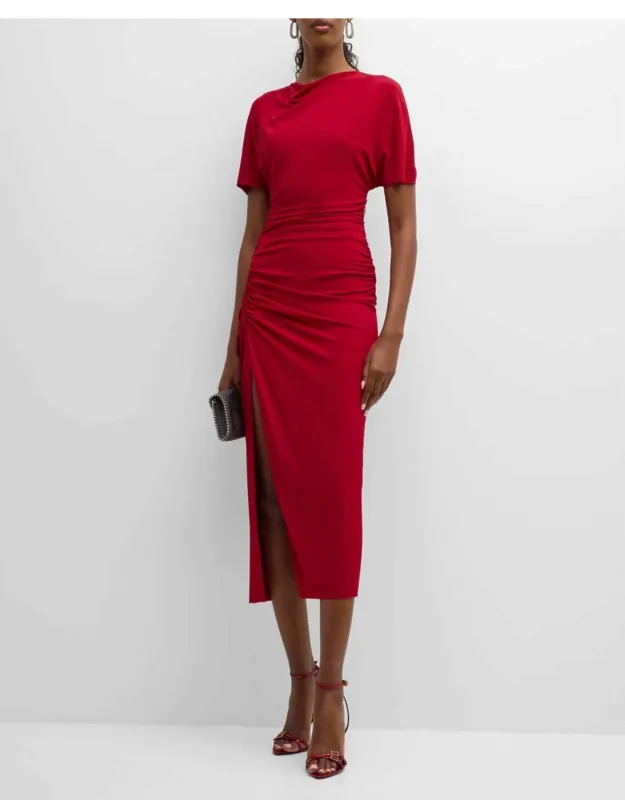 Shirred Jersey Dress