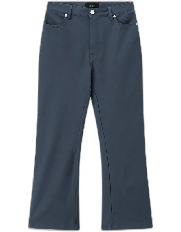 Duke Gabardine Trousers With Flared Cut And Stretch Recovery