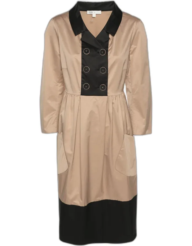 Satin Long Sleeve Shirt Midi Dress