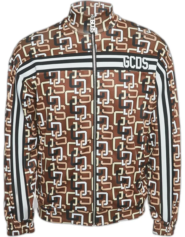 Logo Print Jersey Zip-up Jacket