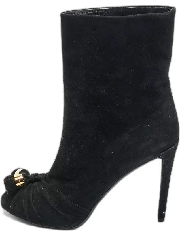 Suede Ankle Length Boots