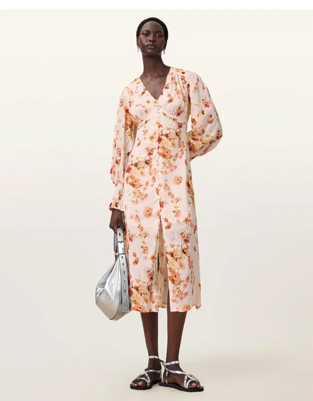 Floral Print Midi Dress