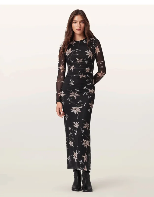 Mesh Maxi Dress