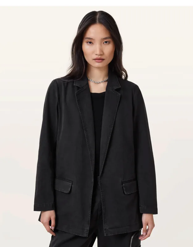 Aleida Denim Lightweight Tri Blazer