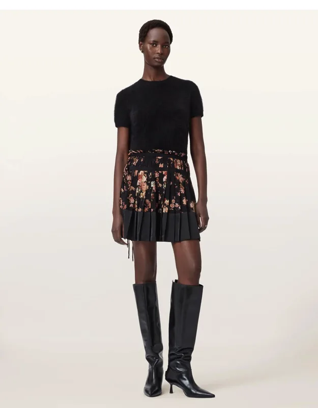 Elara Satin Mini Skirt