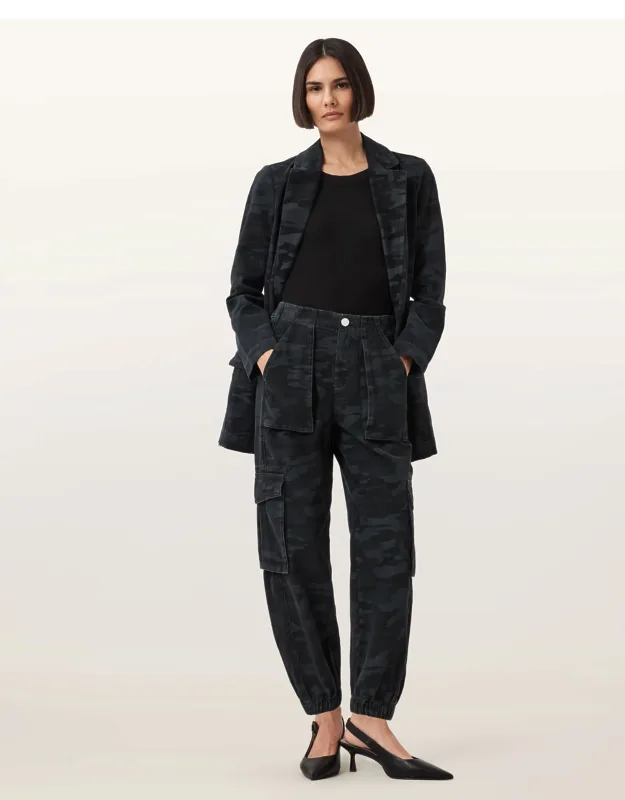 Freda Camouflage Denim Cargo Pants