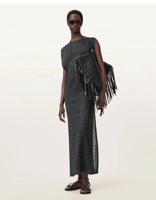 Kaito Jacquard Sleeveless Maxi Dress